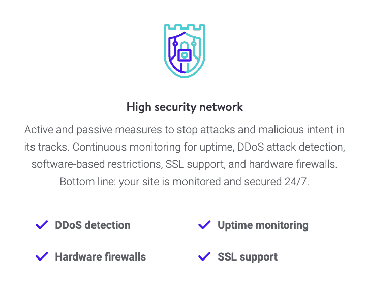 Kinsta: High security network